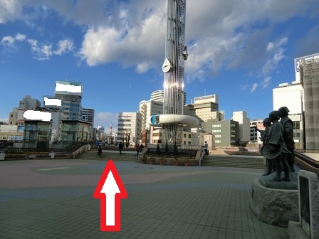 水戸駅北口ペデストリアンデッキの写真