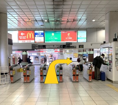 京都市営地下鉄烏丸御池駅北改札口