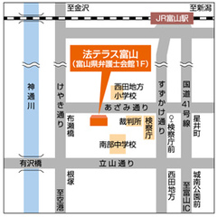 法テラス富山の地図