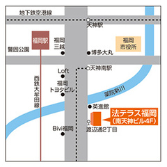 法テラス福岡の地図画像