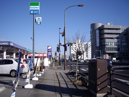 国道4号線北五老内町交差点