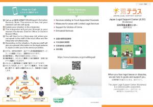 多言語情報提供サービスのリーフレット　