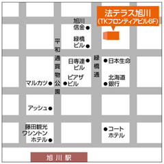 法テラス旭川の地図画像
