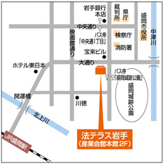 法テラス岩手の地図画像