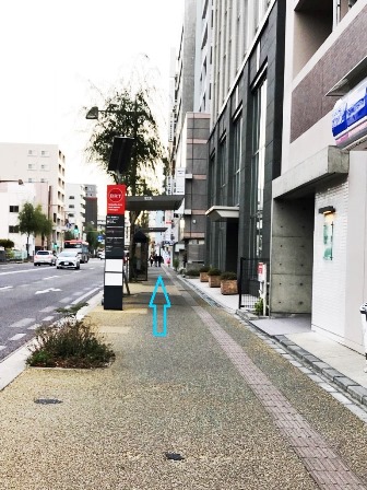 「東中通」バス停